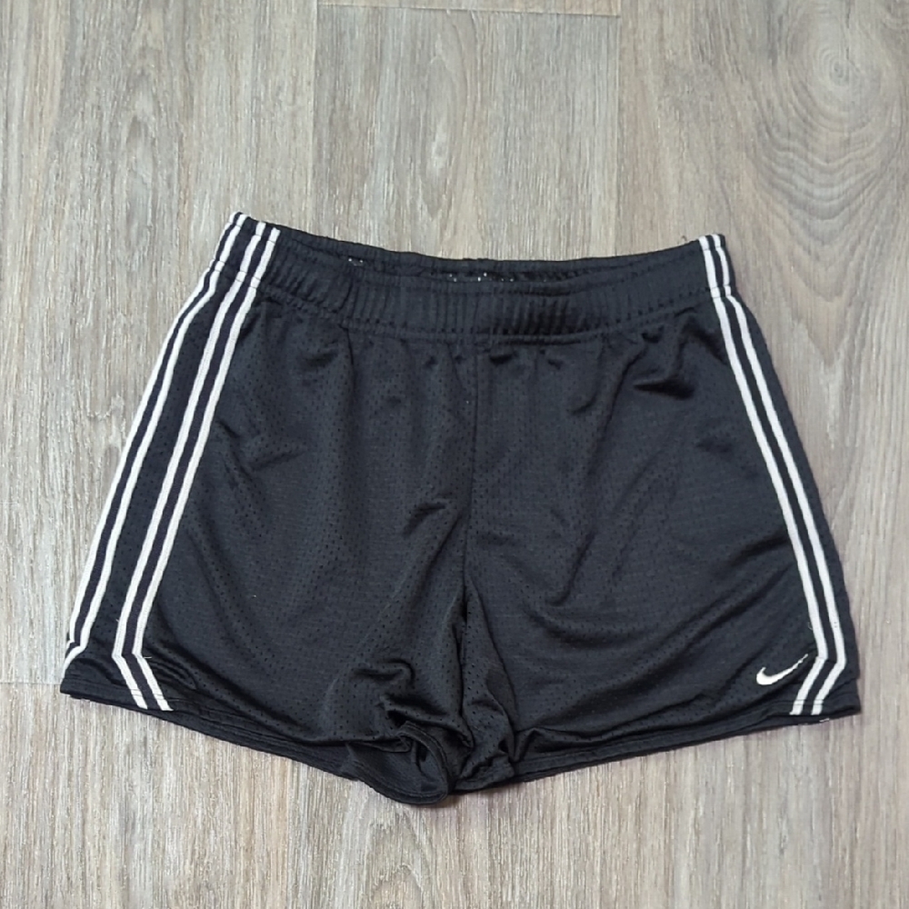 Nike Black Shorts with White Stripes